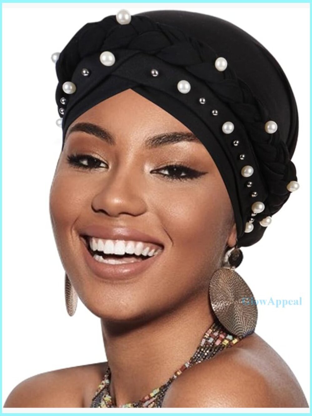 Pre-Tied Twisted Turban Head Wrap, Soft Polyester, One Size Fits Most